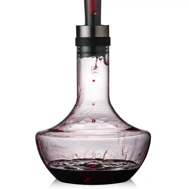 1000ML Red Wine Big Decanter Handmade Crystal Brandy Champagne Glasses Decanter Bottle Jug Pourer Aerator for Family Bar