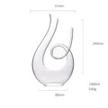 Light Luxury U-Shaped Harp Red Wine Decanter Household Luxury Crystal Glass 6-Character Wine Dispenser
