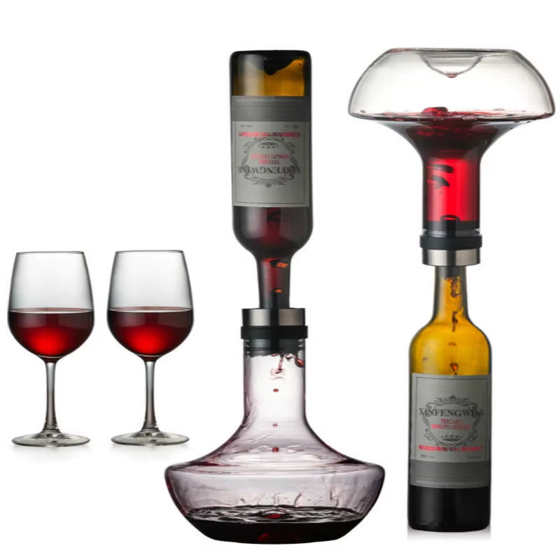 1000ML Red Wine Big Decanter Handmade Crystal Brandy Champagne Glasses Decanter Bottle Jug Pourer Aerator for Family Bar